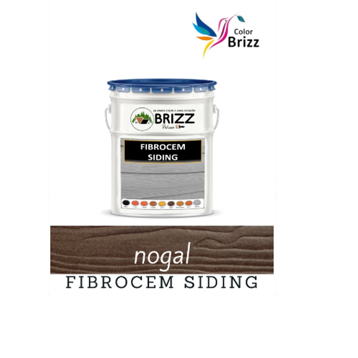 BAUM - PINTURA  FRIBROCEM  SIDING NOGAL  BAUM COLORBRIZ