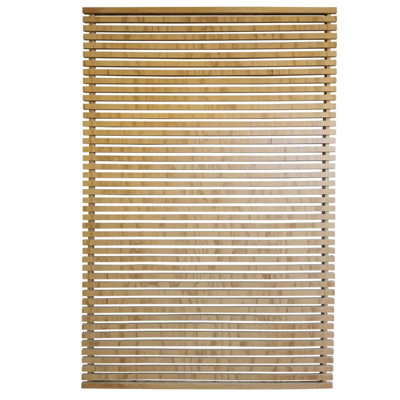 AMUV - Enrejado de madera con marco 120x183x4 cm café