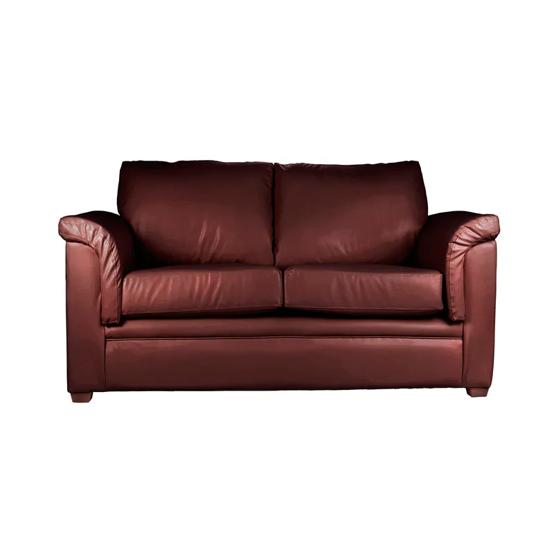LATAM HOME - Sofá Ancona 2 Cuerpos PU Grano Chocolate