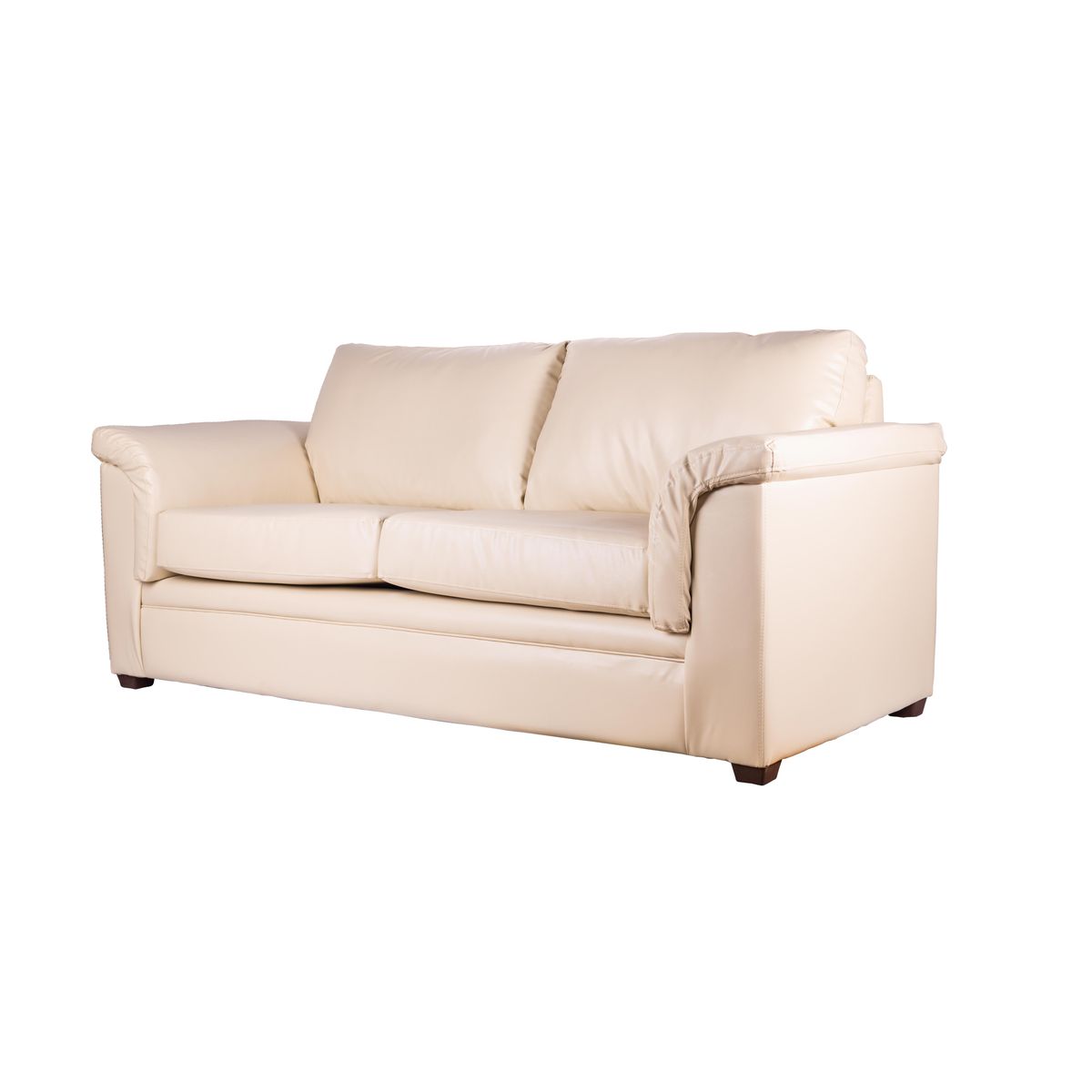 LATAM HOME - Sofá Ancona 2 Cuerpos PU Grano Beige