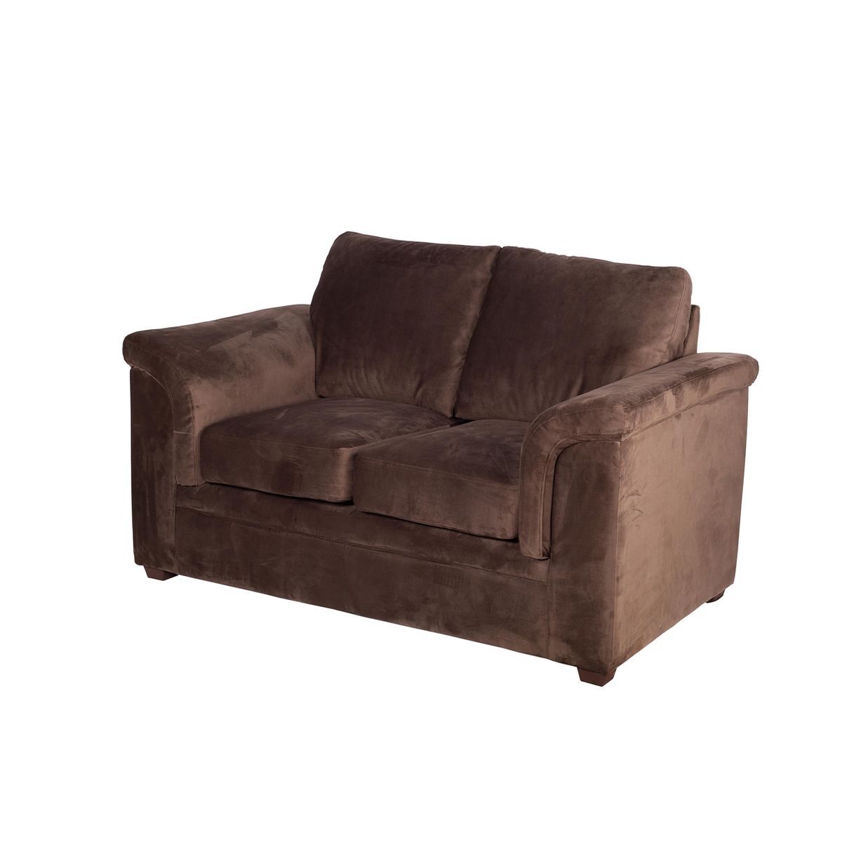 LATAM HOME - Sofá Ancona 2 Cuerpos Tela Velvet Chocolate