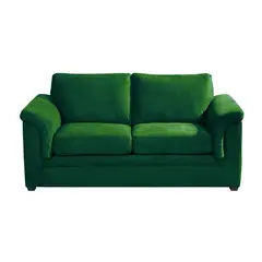 LATAM HOME - Sofa Ancona 2 Cuerpos Tela Velvet Verde