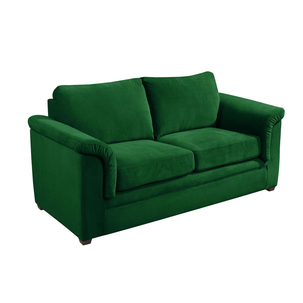 LATAM HOME - Sofa Ancona 2 Cuerpos Tela Velvet Verde