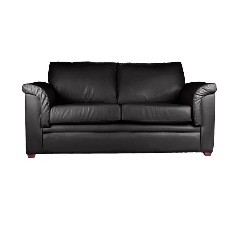 LATAM HOME - Sofá Latam Home Ancona 3 Cpos Pu Grano Negro