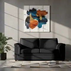 LATAM HOME - Sofá Ancona 3 Cpos Pu Grano Negro