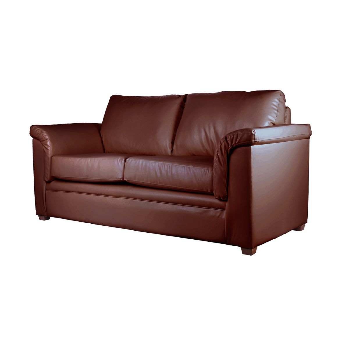 LATAM HOME - Sofa Ancona 3 Cuerpos PU Grano Chocolate