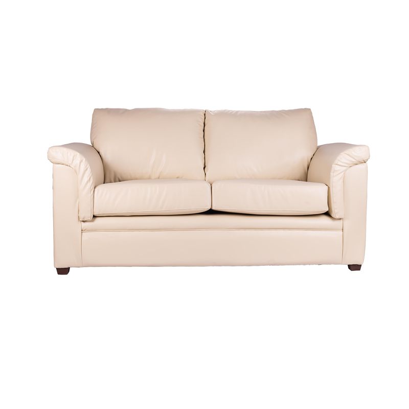 LATAM HOME - Sofa Ancona 3 Cuerpos PU Grano Beige