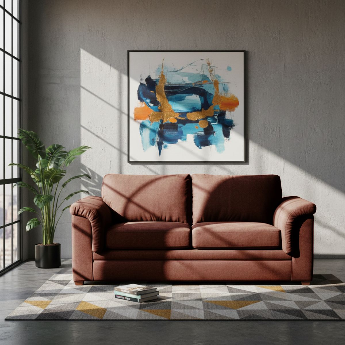 LATAM HOME - Sofá Latam Home Ancona 3 Cuerpos Tela Velvet Chocolate