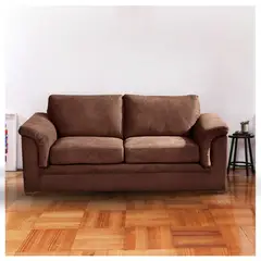 LATAM HOME - Sofá Ancona 3 Cuerpos Tela Velvet Chocolate