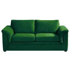 LATAM HOME - Sofá Ancona 3 Cuerpos Tela Velvet Verde