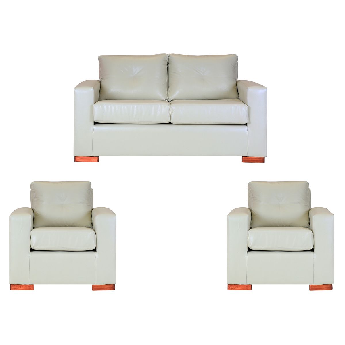 MUEBLES AMERICA - Living Franco 211 Cuero PU Beige