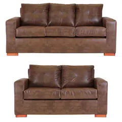 MUEBLES AMERICA - Living Franco 32 Cuero PU Caramelo