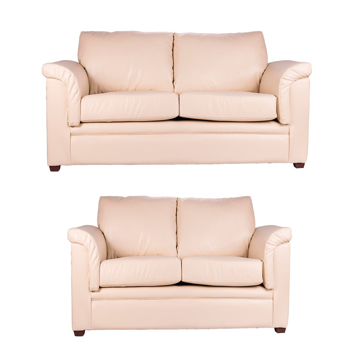 LATAM HOME - Juego De Living Latam Home Ancona 5 Cuerpos Pu Beige