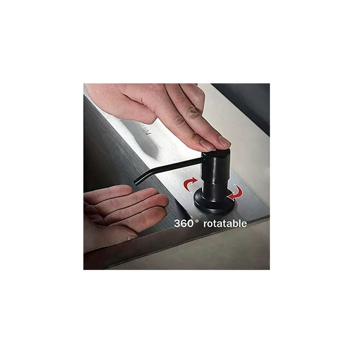 GENERICO - Dispensador De Jabón Para Fregadero Acero Inoxidable