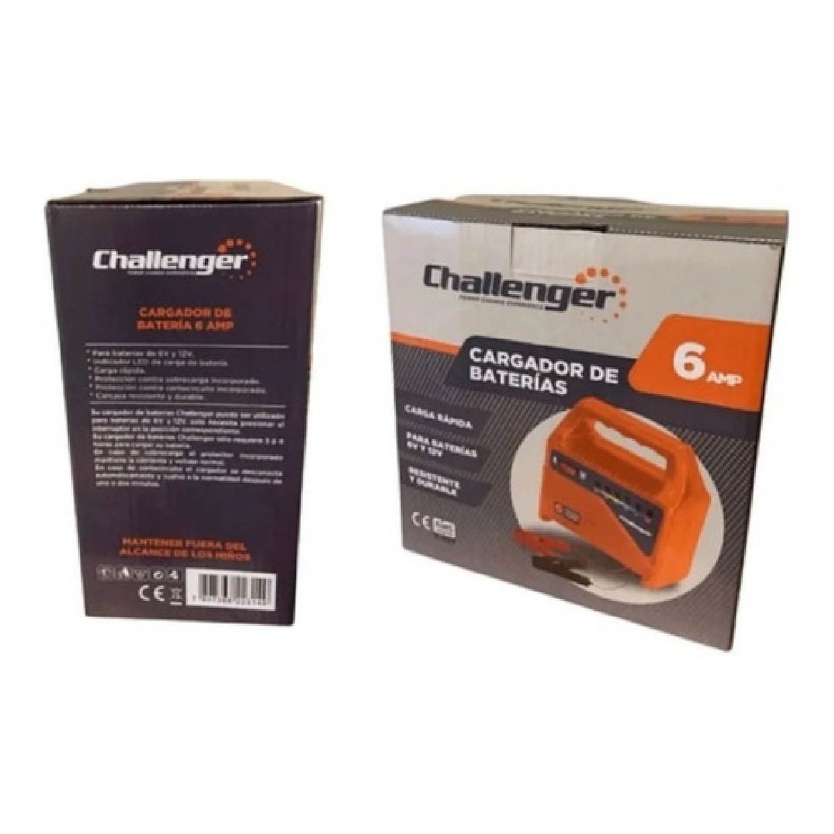 CHALLENGER - CARGADOR DE BATERIA 6 AMP CHALLENGER