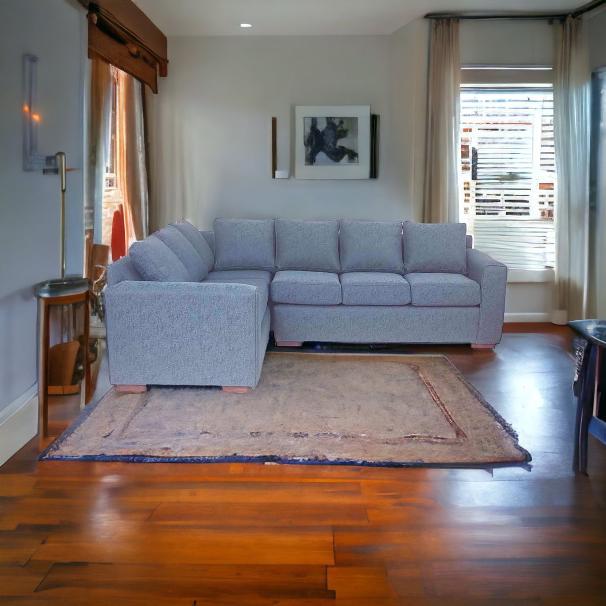 MUEBLES AMERICA - Seccional New Star Lino Sidelli Azul Petróleo