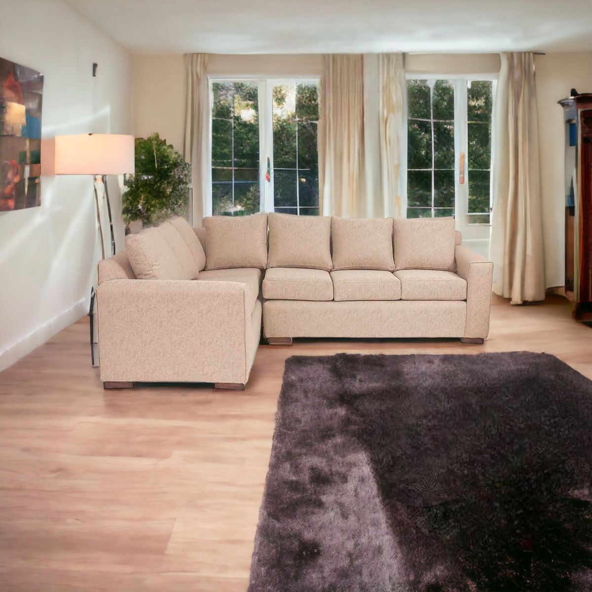 MUEBLES AMERICA - Seccional New Star Lino Sidelli Beige