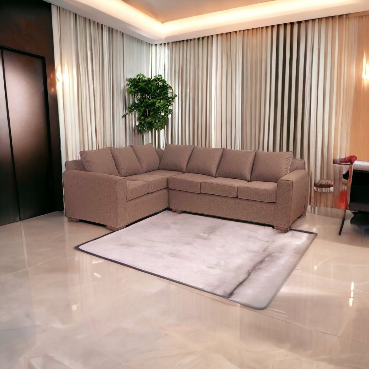 MUEBLES AMERICA - Seccional New Star Lino Sidelli Café