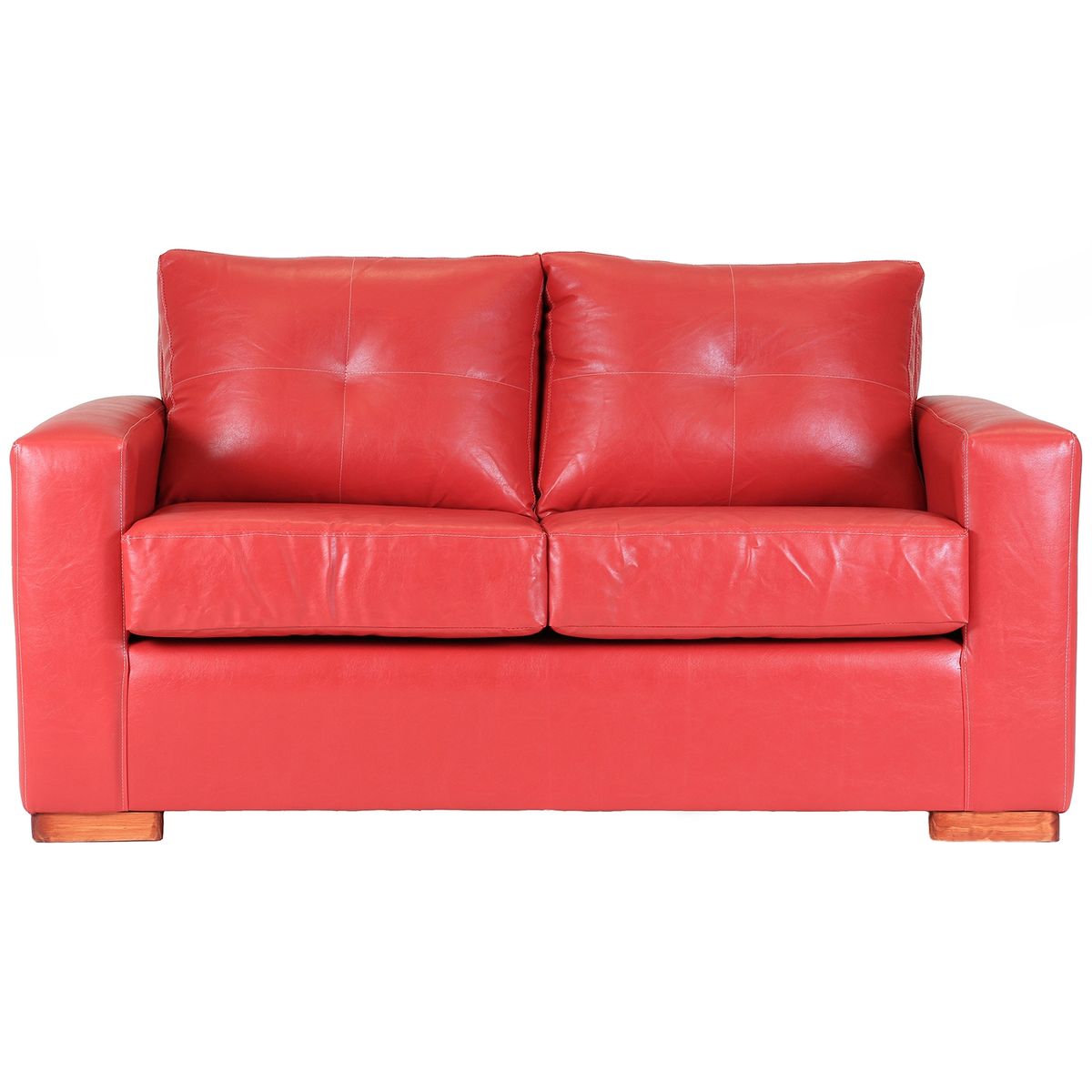MUEBLES AMERICA - Living Franco 211 Cuero PU Rojo