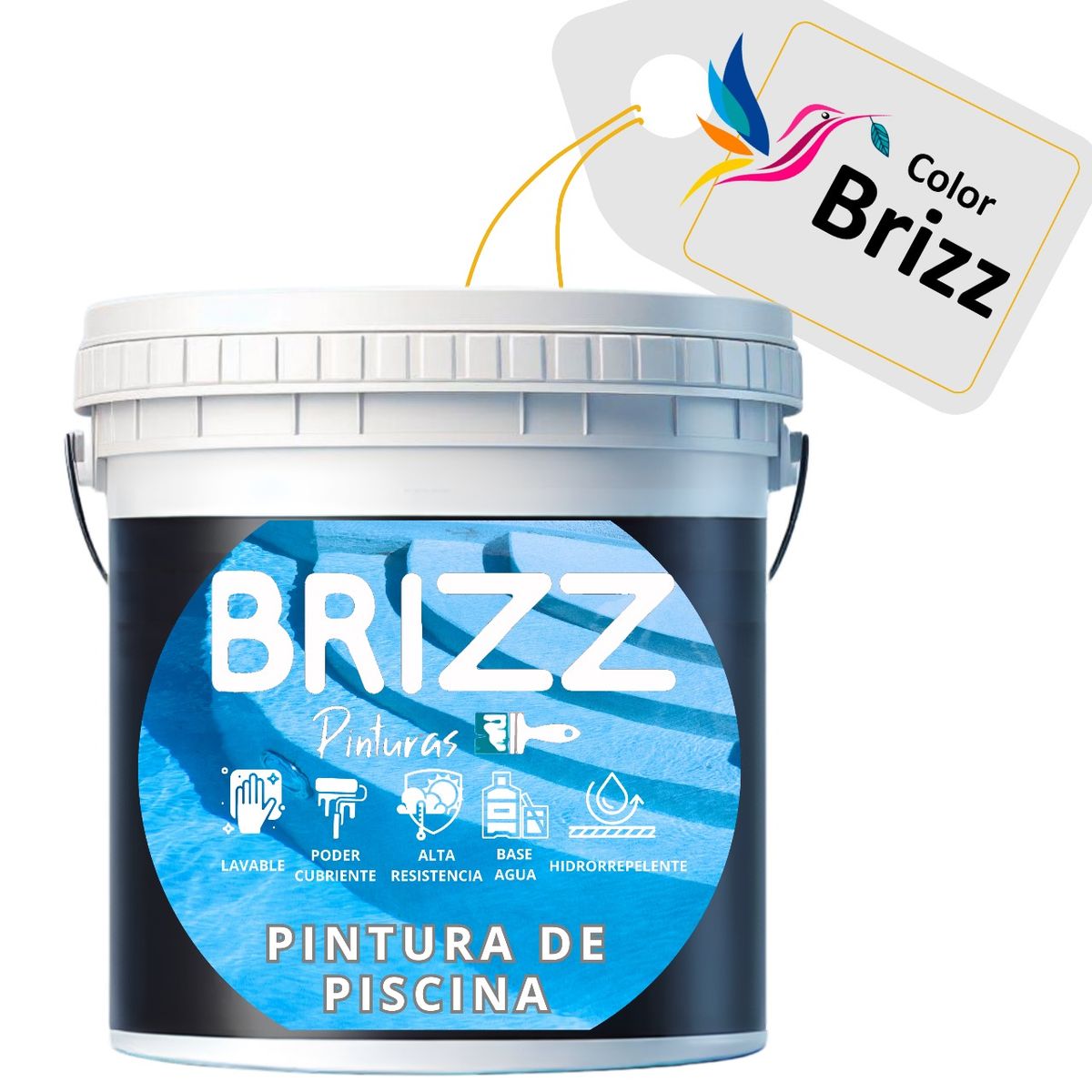BAUM - PINTURA PARA PISCINA AZUL TAHITI BAUM COLORBRIZZ