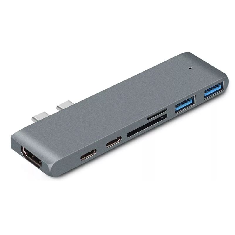 GENERICO - ADAPTADOR THUNDERBOLT 3 USB TIPO C PARA MACBOOK PRO MULTIPUERTO