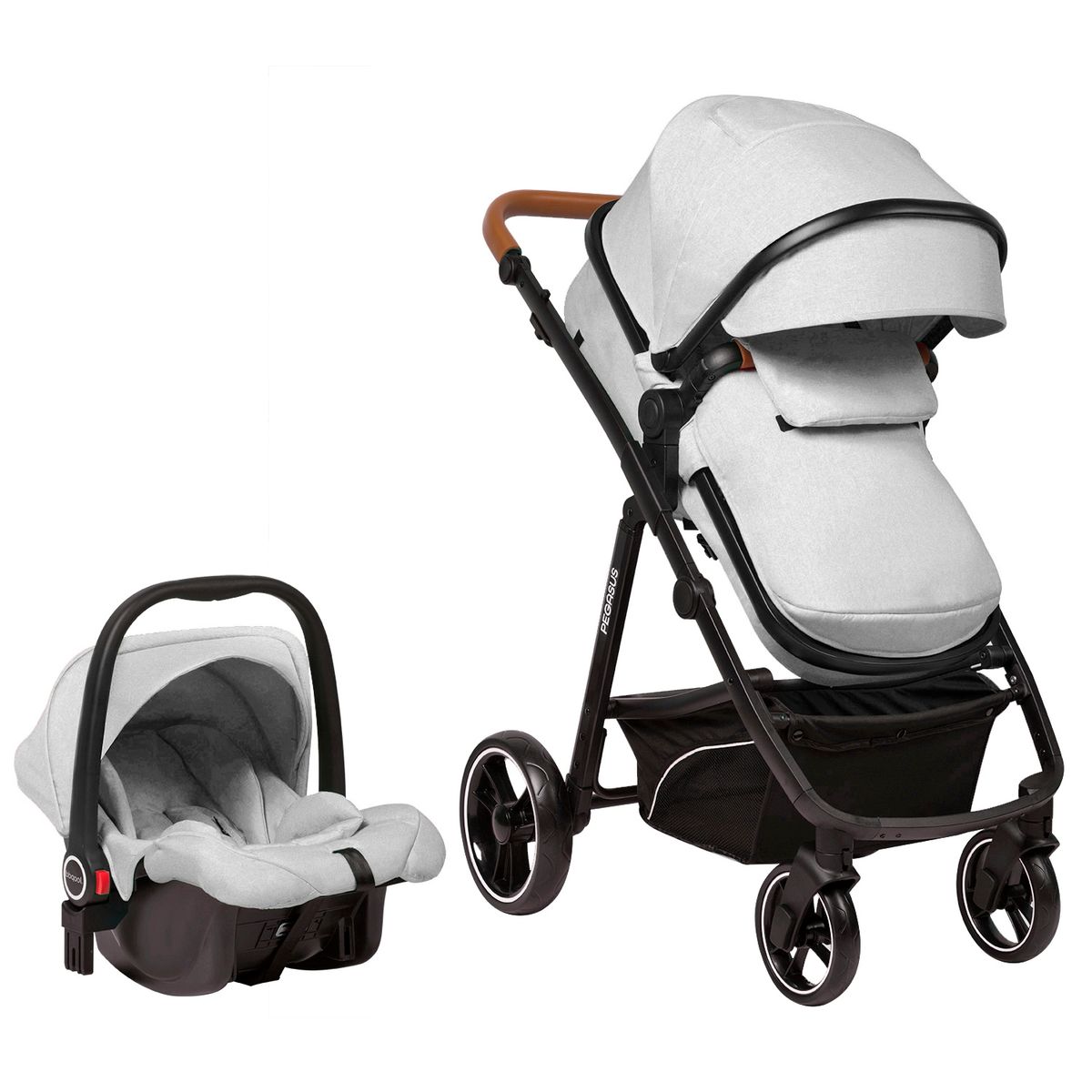 BBQOOL - Coche Travel System Pegasus Grey