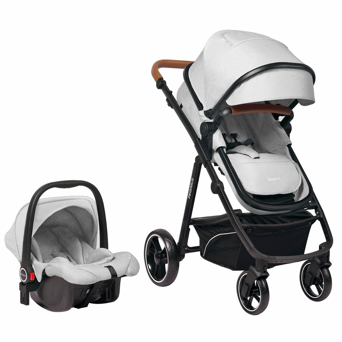 BBQOOL - Coche Travel System Pegasus Grey