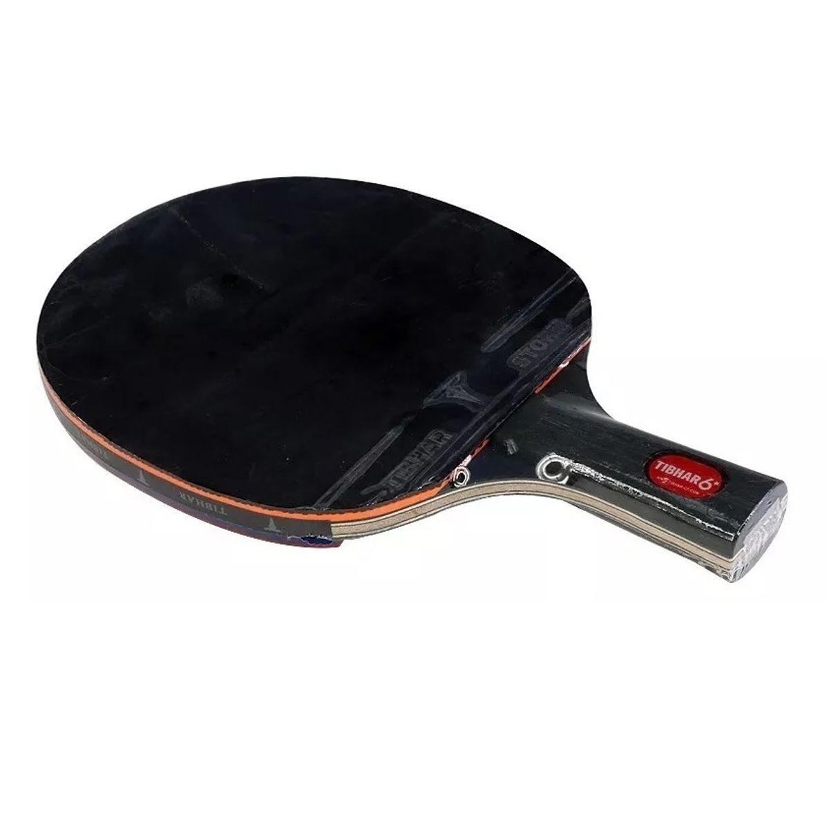 TIBOX - Raqueta Thibar 6 Estilo Lapicero Profesional Tenis de Mesa