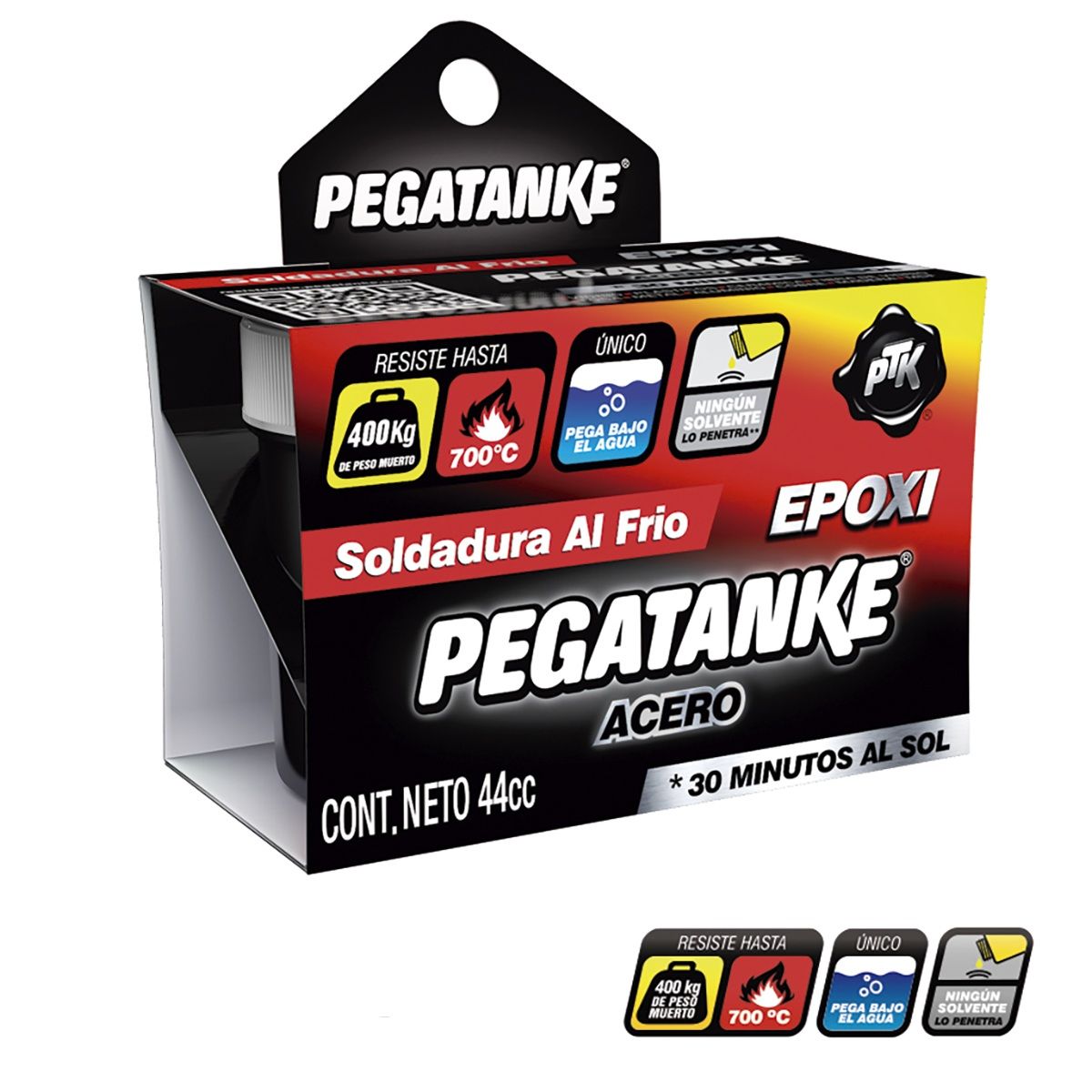 PEGATANKE - Pegamento Pegatanke Acero 44cc