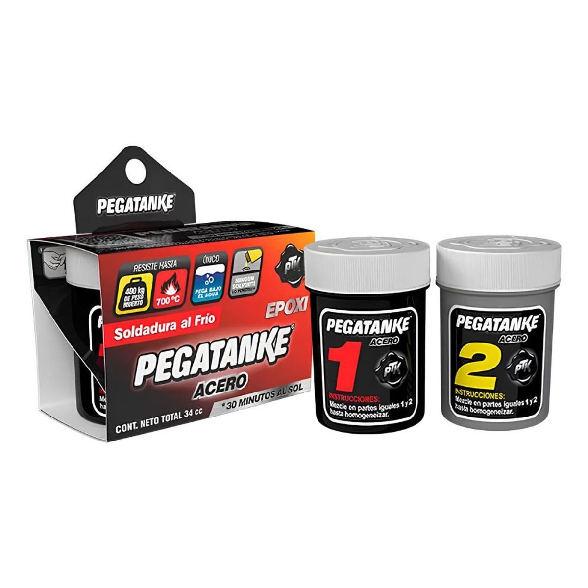 PEGATANKE - Pegamento Pegatanke Acero 44cc