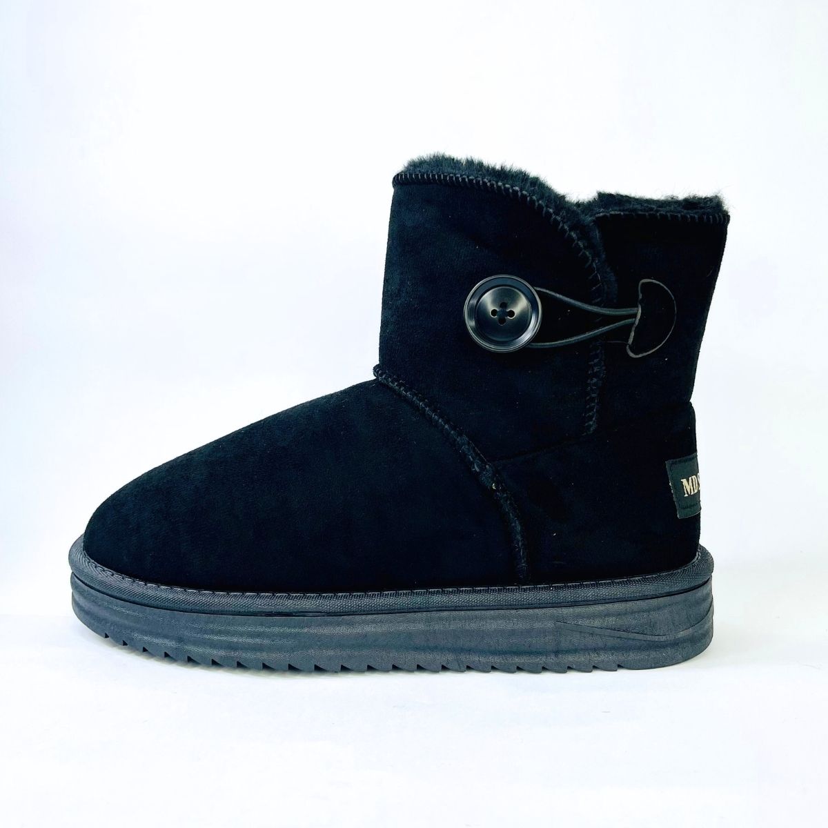 BOTELI - Bota Negra Mujer Forrada Chiporro