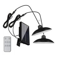 Lampara solar colgante doble 240w control remoto
