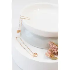 MODAS LILLO - Aro Mujer Colgante corazón Oro 18k Joyas