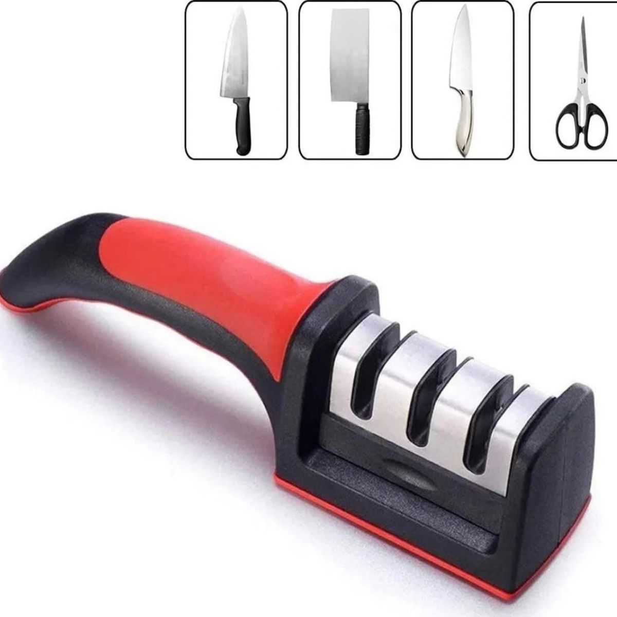 Afilador De Cuchillos Manual 3 Etapas Amolador Cocina Manual, marca GENERICO - Foto Principal