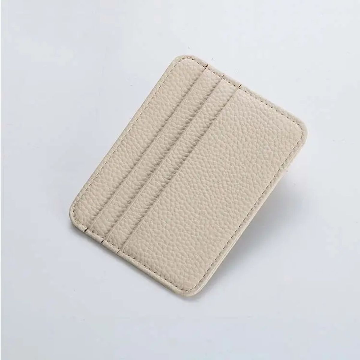 GENERICO - Tarjetero delgado minimalista de cuero PU para hombre  mujer