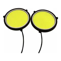GENERICO - X2 Neblinero Luz Led Blanco Redondo Foco Auto
