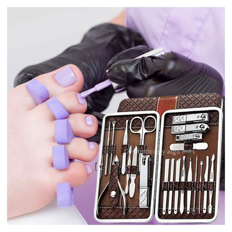 KISS BEAUTY - Set completo de 21 herramientas para Manicure y pedicure