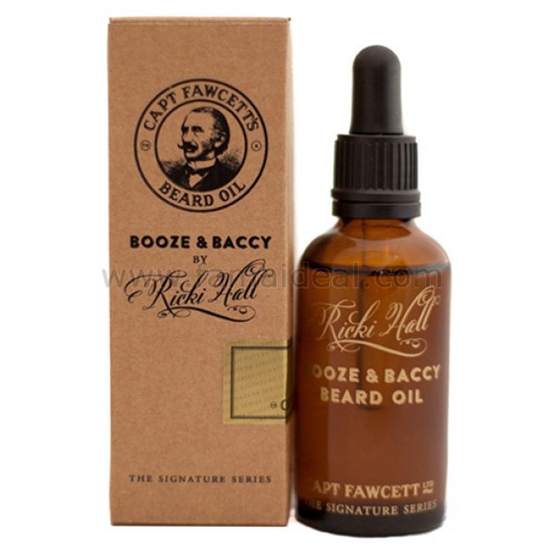 CAPTAIN FAWCETT - CAPTAIN FAWCETT´S ACEITE PARA BARBA RICKI HALLS BOOZE AND BACCY-50 ml