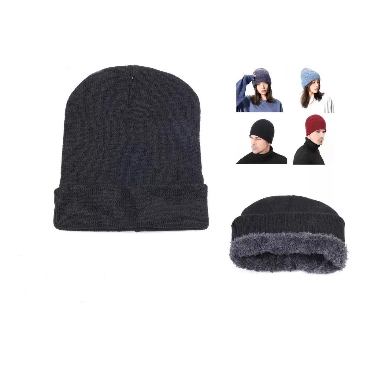 EVERSO - Gorro Invierno Hombre Mujer De Lana Forro Interior Termico…