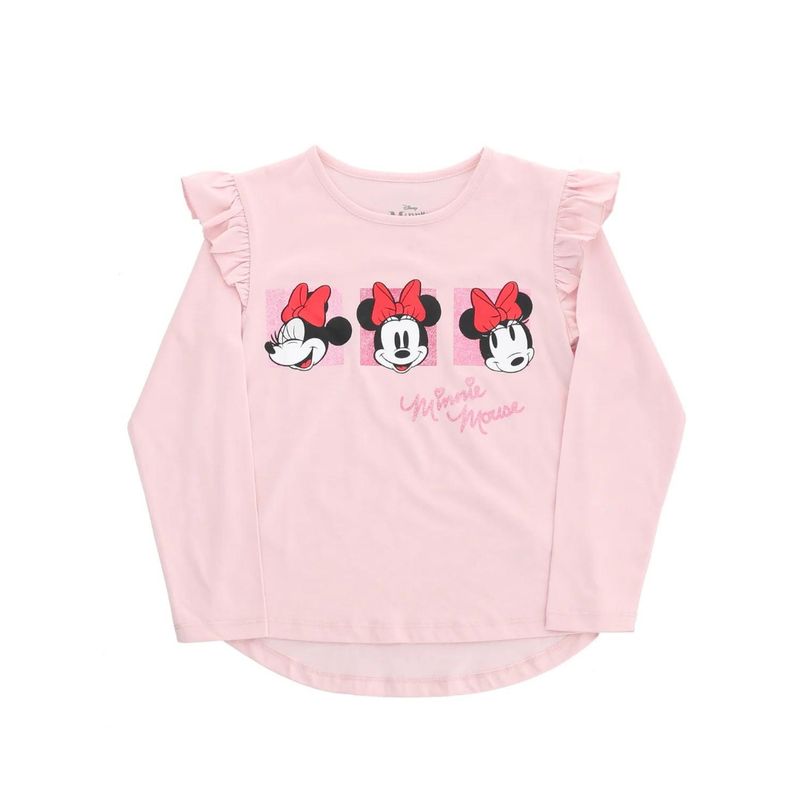 DISNEY - Polera niña Minnie Mouse rosa