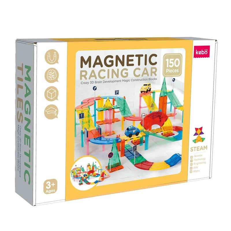 STARTECHOFFICE - Bloques de construcción Magnéticos 150 Piezas Racing car