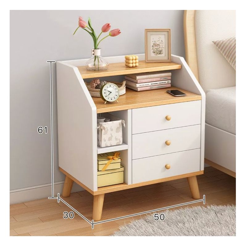 HOMER DESIGN - Velador 2 Niveles Con Cajones Homer Design 50*30*61 20230205