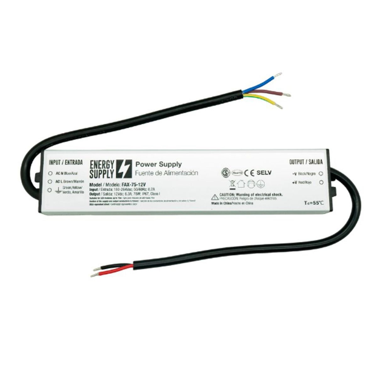 DEMASLED - Fuente De Alimentación Switching 12v 63a 756w Ip67