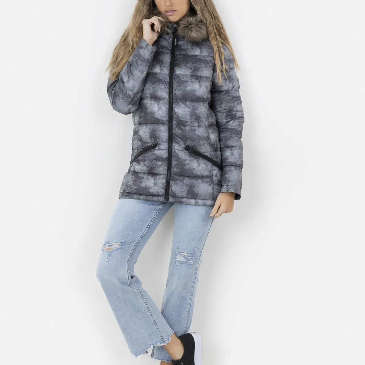 MAUI AND SONS - Parka Tie Dye Mujer Multicolor Maui and Sons