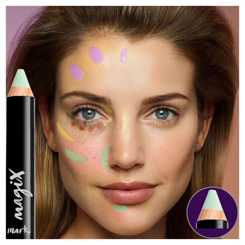 AVON - Lapiz corrector verde para rostro de alta cobertura