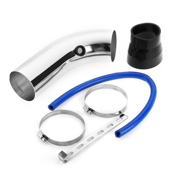 GENERICO - Kit De Inducción Corta Aluminio 3 Pulgadas CROMADO