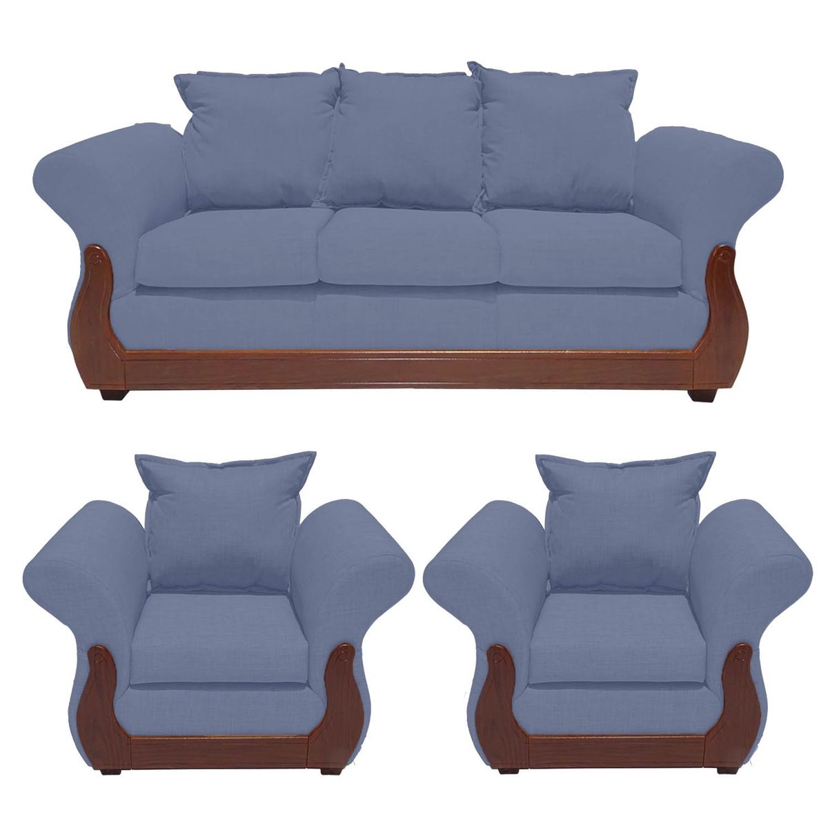 RUZAM MOBEL - JUEGO DE LIVING 3-1-1 TOKIO MARENGO LINO