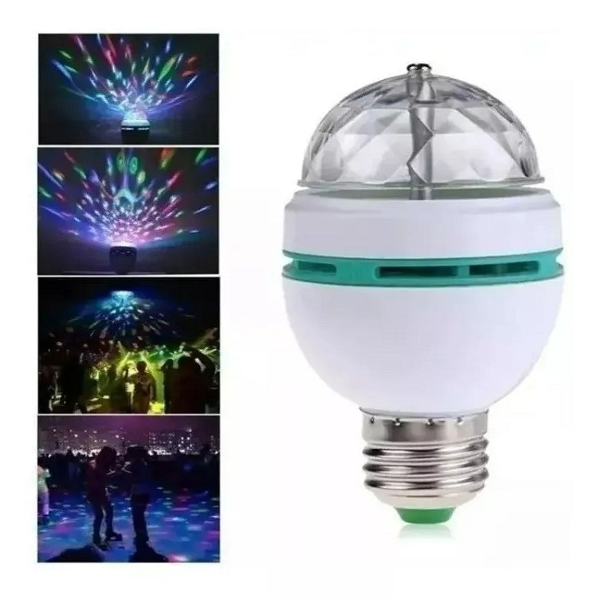 GENERICO - X4 Ampolleta Led Luces De Fiesta Giratoria Disco Color….