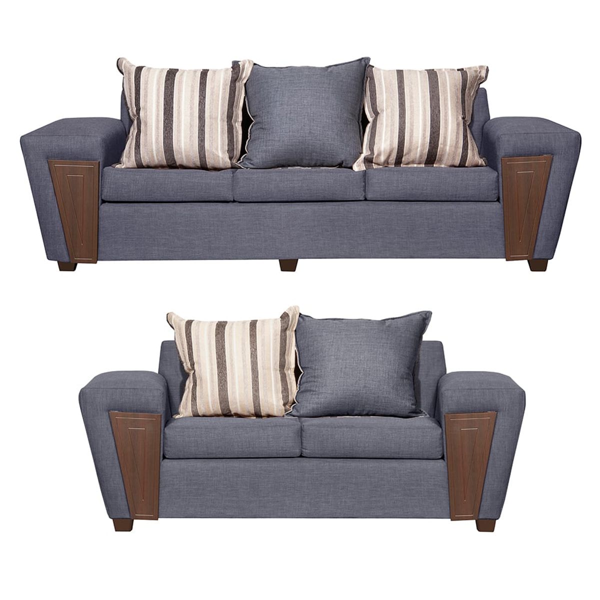 RUZAM MOBEL - SOFAS 3-2 CRETA GRIS LINO