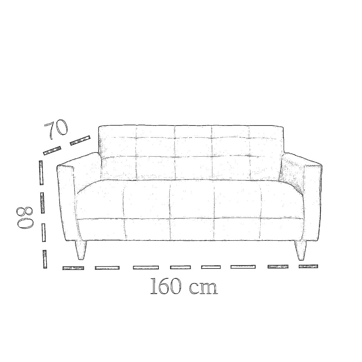 RUZAM MOBEL - SOFA URBANO CRUDO LINO